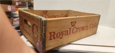 Vintage Royal Crown Cola Wood Crate