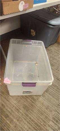 2 Plastic Totes.  No Lids
