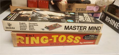 Mastermind & Ring Toss Board Games