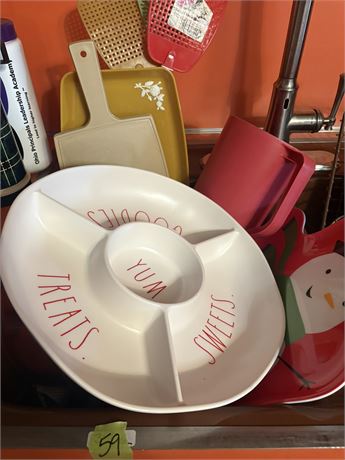 Trays, Serving Plates, Misc