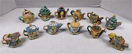 Lot Of Precious Moments 12 Month Of Mini Teapots