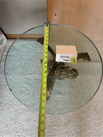 Glass Top Side Table