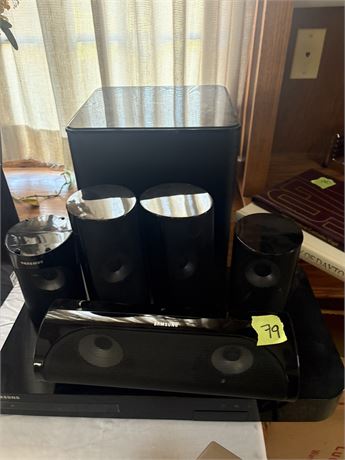 Blue ray 3D Player and Samsung Speaker Set