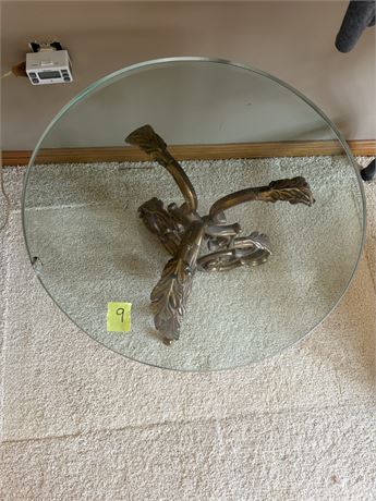 Glass Top Side Table (Matches Lot 8)