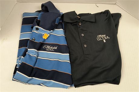 Michelob Ultra Men's Knit Shirts. Size Medium