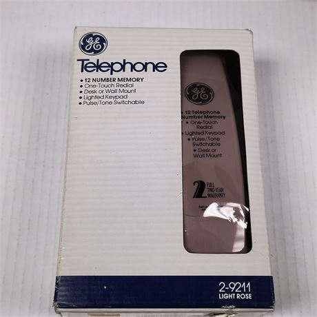 GE 12 Number Memory Phone