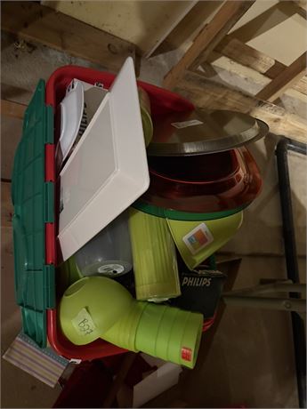 Plastic Plates, Cups, Straws, Misc