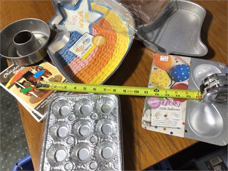 Lot of Cake and and Chocolate Molds