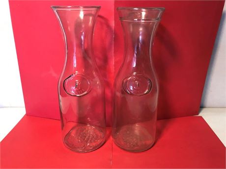 2 Libbey of Canada Glass Decanter/ Pitchers