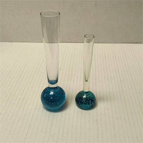 Bubble Glass Bud Vases