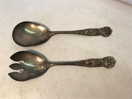 W.A. Italy Silver-plated Salad Utensils