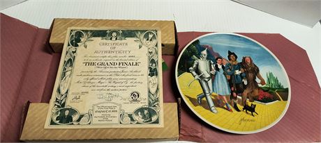 Bradford Mint Wizard Of Oz Collector's Plate