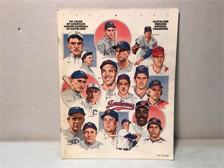 1990 Cleveland Indians Official Yearbook