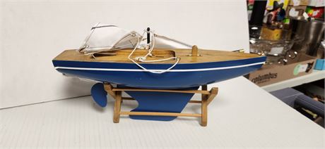 Wood Decorative Sailboat