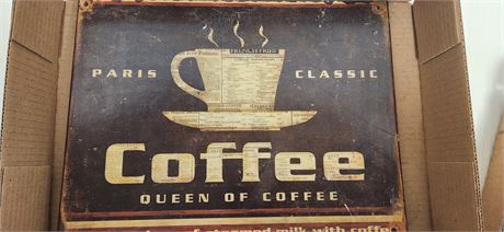 Decorative Metal Coffee Sign