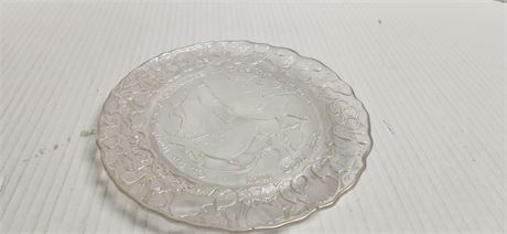 Clear Glass Serving Plate