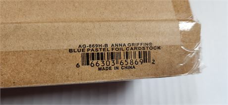 Anna Griffin Blue Pastel Foil Cardstock