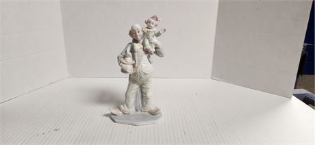 Decorative Glass Clown Statue