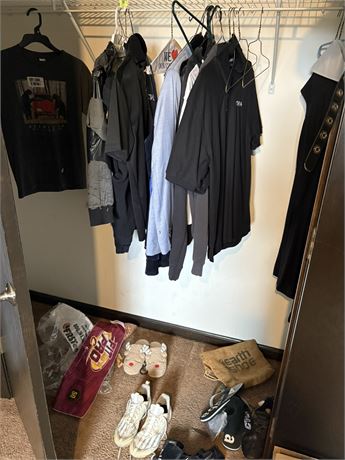 Closet Lot, Football Gloves, Cleets, Clothes