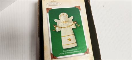 Christmas Angel Display For Miniature Ornaments