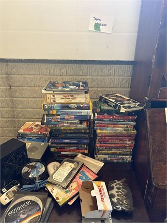 VHS Tapes, DVDs