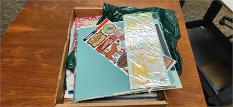 Large box of craft suplies