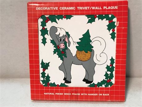Decorative Ceramic Trivet/Wall Plaque