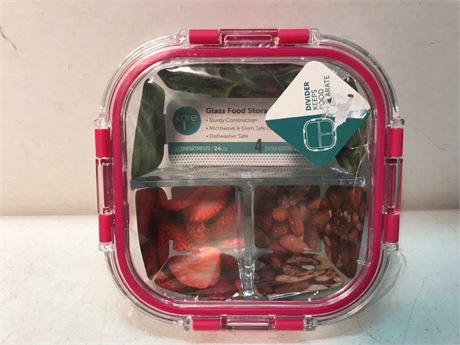 Divided Glass Food Storage Container
