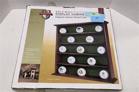 Clubhouse Golf Ball Display Cabinet