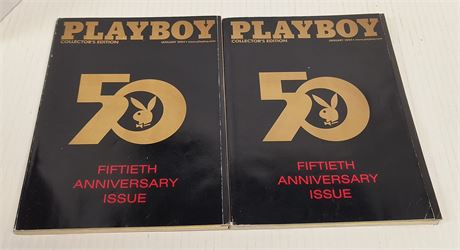 Playboy 50th Anniversary Issue Magazines