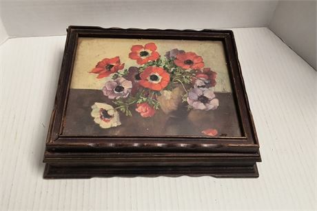 Wood Jewelry Box With Mirror