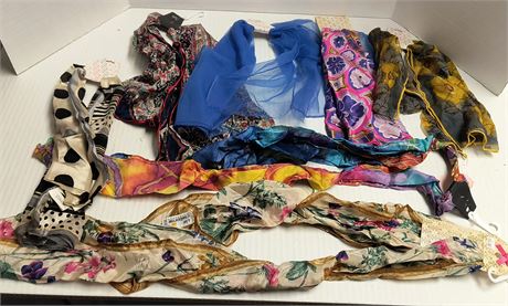 Lot Of Misc. Scarves
