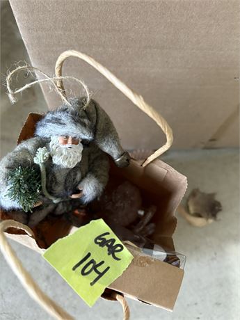 Christmas Decor, Santa, Ornaments