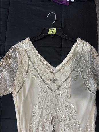 Beautiful Flapper Style Dress White