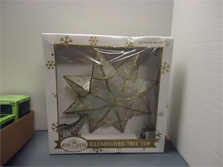 Kurt S. Adler Illuminated Tree Topper & Misc. Christmas Decorations