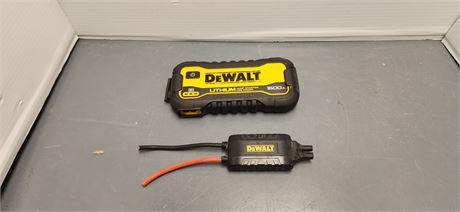 Dewalt Jump Starter With USB Power Bank. Jumper Cords Cut Off