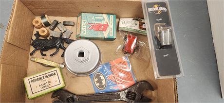 Universal Studios Pewter Thimble & Needle Threader & Wrench & Misc. Items