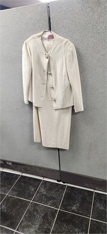 Vintage Junior House Blazer & Skirt Outfit. Small Stain On Blazer. Size 9