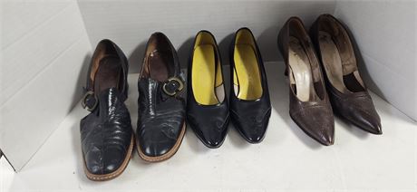 Stern & Mann's & Gattina & Misc. Vintage Shoes. Various Sizes