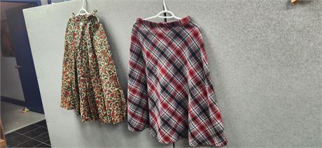 Vintage Positions Skirt & Unbranded Shirt. Various Sizes