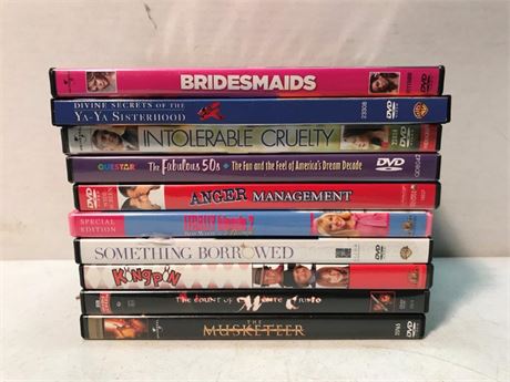 Stack of 10 DVD's (#2)