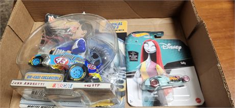 Disney Hotwheels Sally Car & John Andretti Radical Rides Hotwheel Diecast Car