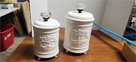 Stone Mountain Decorative Storage Canisters