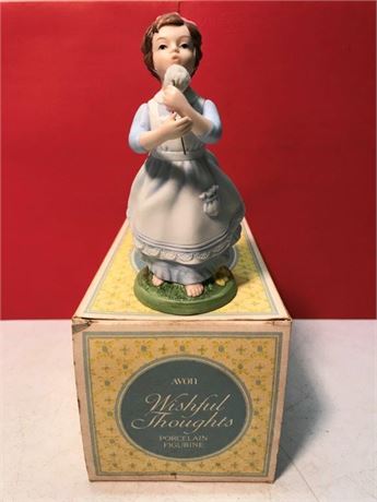 Avon Wishful Thoughts Porcelain Figurine