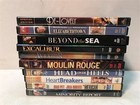 Stack of 10 DVD's (#7)