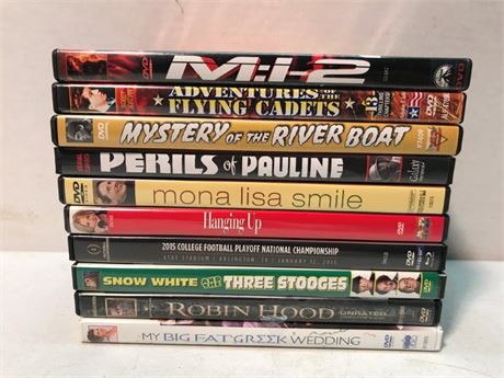 Stack of 10 DVD's (#6)