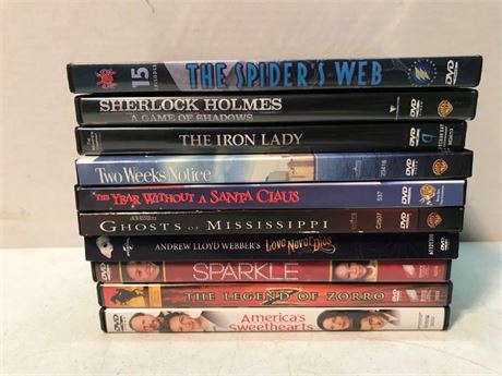 Stack of 10 DVD's (#3)