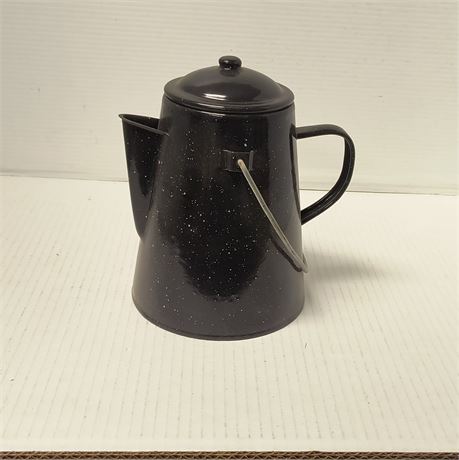 Vintage Enamel Coffee Pot