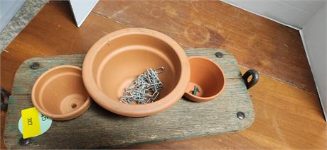 Wood Hanging Planter