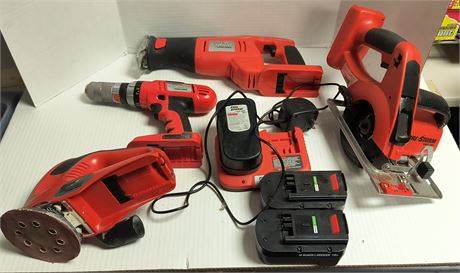 Black & Decker Fire Storm Hand Tools & Charger & Batteries